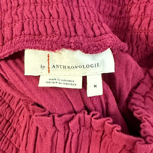 EUC Athropologie High Rise Elastic Waist Wide Leg Cotton Gauze Pants Sz M - Picture 5 of 9